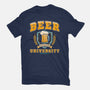 Beer University-Unisex-Basic-Tee-teesgeex