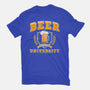 Beer University-Unisex-Basic-Tee-teesgeex