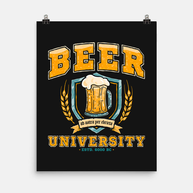 Beer University-None-Matte-Poster-teesgeex