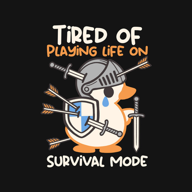 Tired Of Survival Mode-Mens-Heavyweight-Tee-NemiMakeit