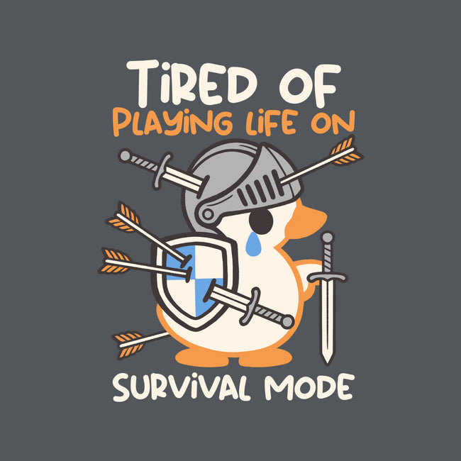 Tired Of Survival Mode-Mens-Heavyweight-Tee-NemiMakeit
