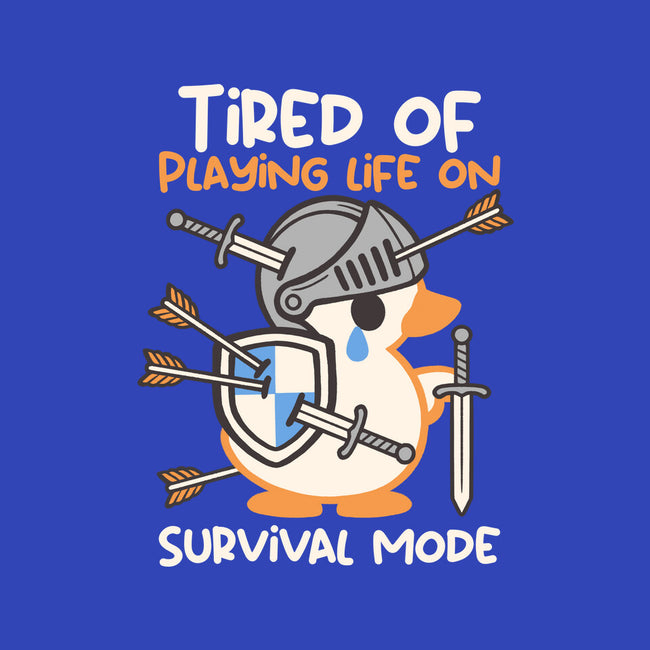 Tired Of Survival Mode-Mens-Heavyweight-Tee-NemiMakeit