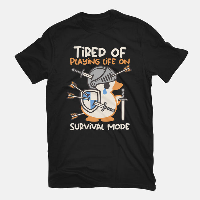 Tired Of Survival Mode-Mens-Heavyweight-Tee-NemiMakeit