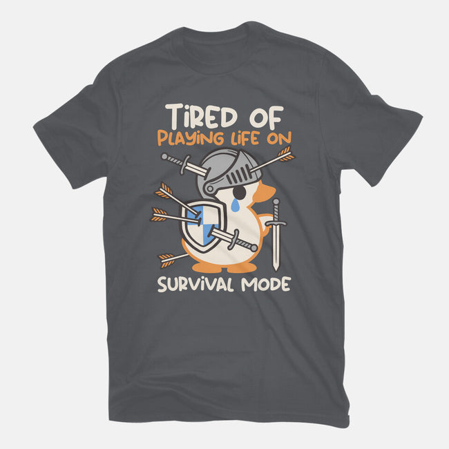 Tired Of Survival Mode-Mens-Basic-Tee-NemiMakeit