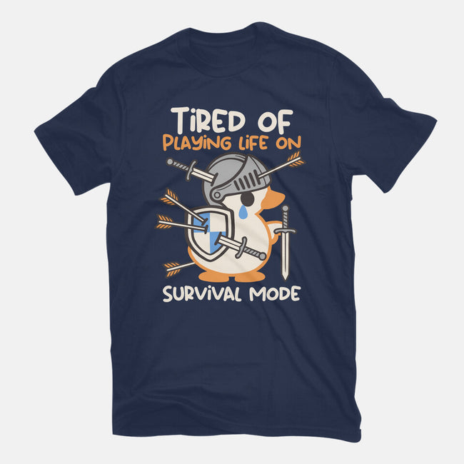 Tired Of Survival Mode-Mens-Heavyweight-Tee-NemiMakeit