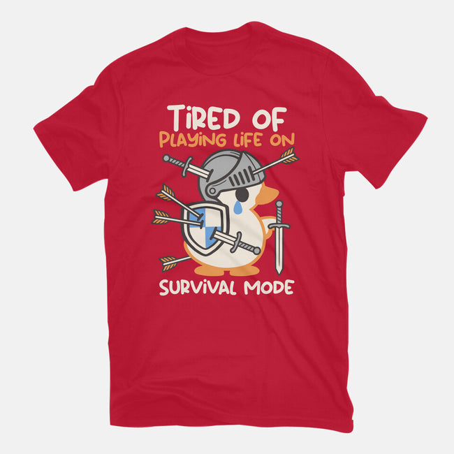 Tired Of Survival Mode-Mens-Heavyweight-Tee-NemiMakeit