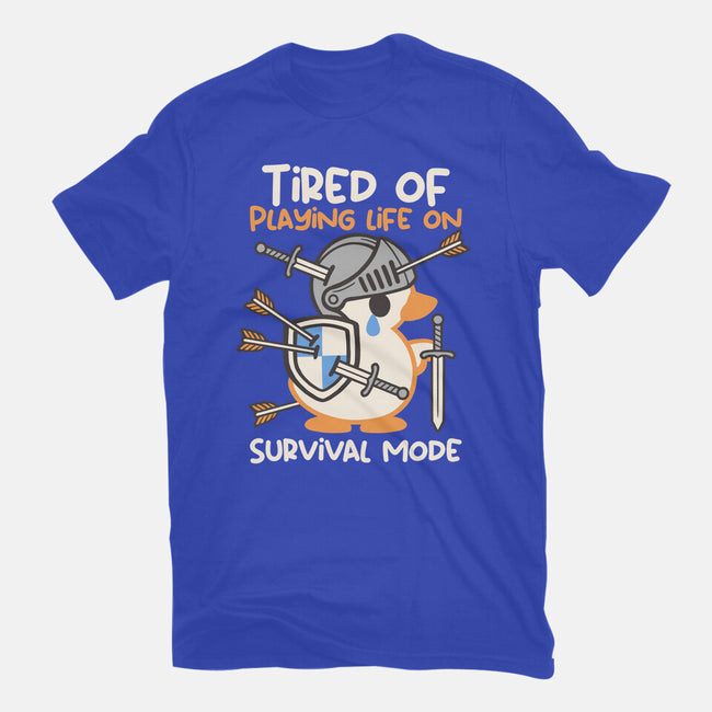Tired Of Survival Mode-Mens-Heavyweight-Tee-NemiMakeit