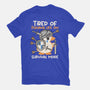 Tired Of Survival Mode-Mens-Heavyweight-Tee-NemiMakeit