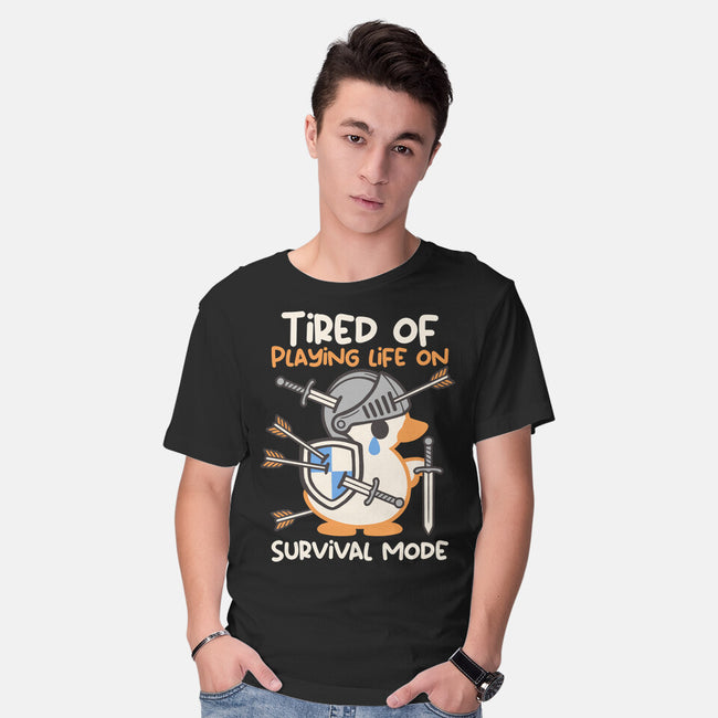 Tired Of Survival Mode-Mens-Basic-Tee-NemiMakeit
