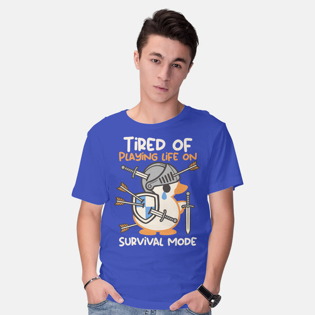 Tired Of Survival Mode-Mens-Basic-Tee-NemiMakeit