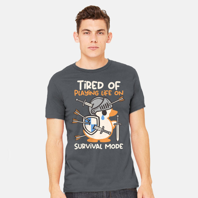 Tired Of Survival Mode-Mens-Heavyweight-Tee-NemiMakeit