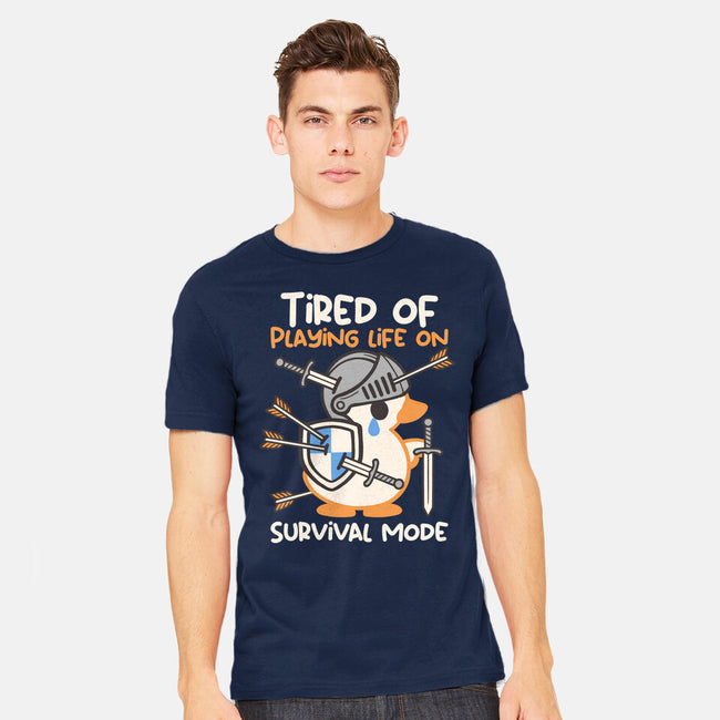 Tired Of Survival Mode-Mens-Heavyweight-Tee-NemiMakeit