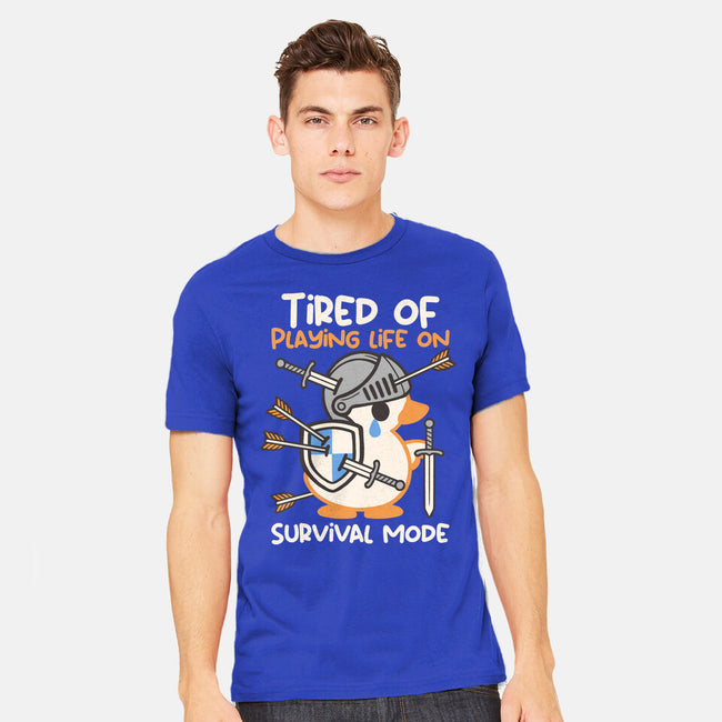 Tired Of Survival Mode-Mens-Heavyweight-Tee-NemiMakeit