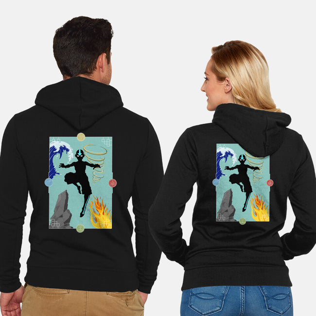 Four Elements-Unisex-Zip-Up-Sweatshirt-Mattania