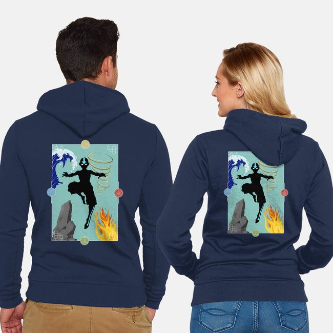 Four Elements-Unisex-Zip-Up-Sweatshirt-Mattania