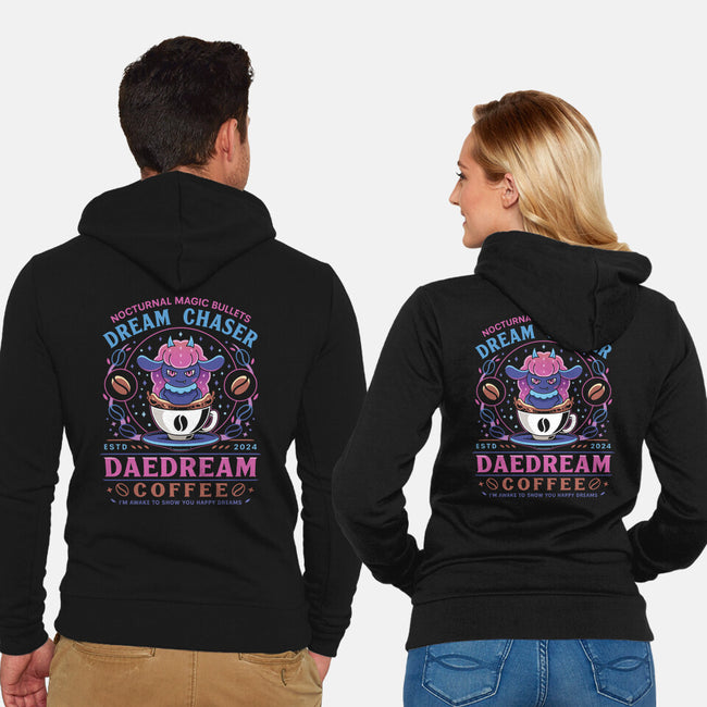 Daedream Dark Element Coffee-Unisex-Zip-Up-Sweatshirt-LAGELANTEE