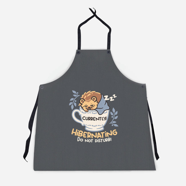 Currently Hibernating Hedgehog-Unisex-Kitchen-Apron-NemiMakeit