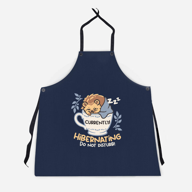 Currently Hibernating Hedgehog-Unisex-Kitchen-Apron-NemiMakeit