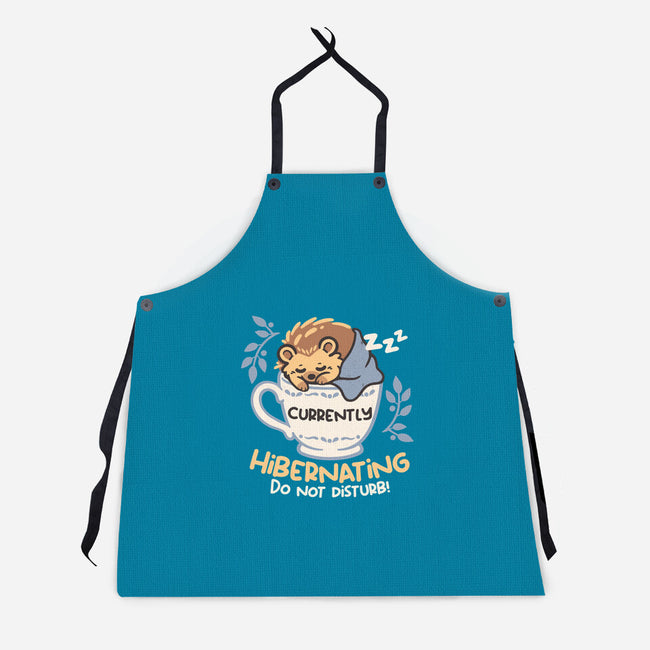 Currently Hibernating Hedgehog-Unisex-Kitchen-Apron-NemiMakeit