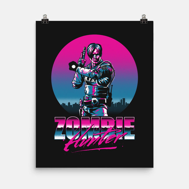 Zombie Hunter-None-Matte-Poster-ddjvigo
