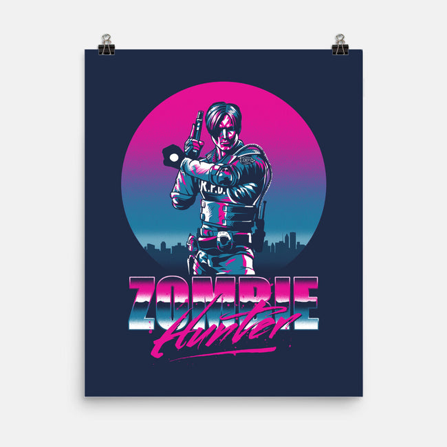 Zombie Hunter-None-Matte-Poster-ddjvigo