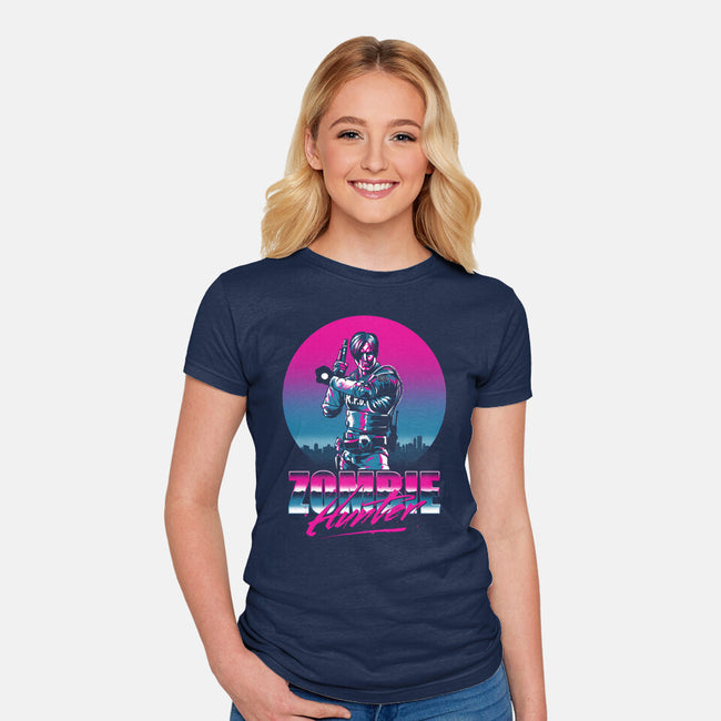 Zombie Hunter-Womens-Fitted-Tee-ddjvigo