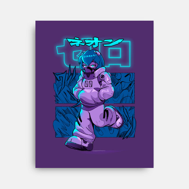 Neon Double Zero-None-Stretched-Canvas-Bruno Mota