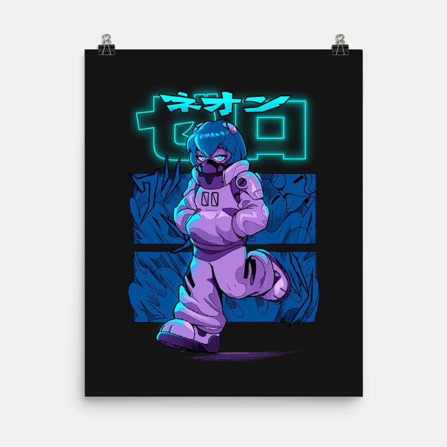 Neon Double Zero-None-Matte-Poster-Bruno Mota