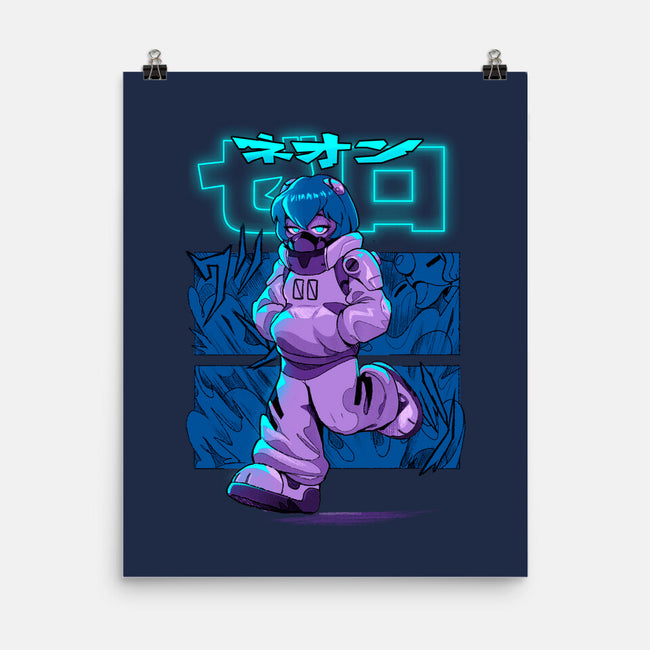 Neon Double Zero-None-Matte-Poster-Bruno Mota