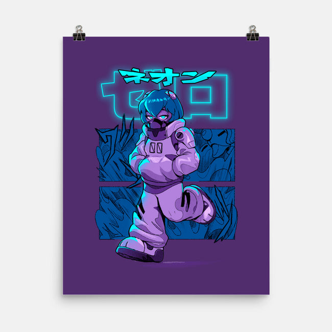Neon Double Zero-None-Matte-Poster-Bruno Mota
