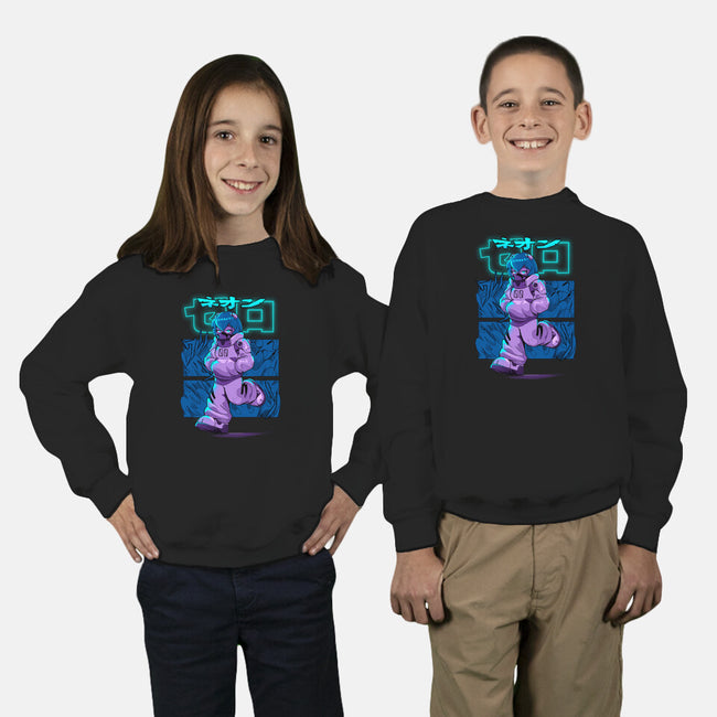 Neon Double Zero-Youth-Crew Neck-Sweatshirt-Bruno Mota