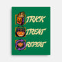 Halloween Trick Treat Repeat-None-Stretched-Canvas-Studio Mootant