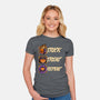 Halloween Trick Treat Repeat-Womens-Fitted-Tee-Studio Mootant
