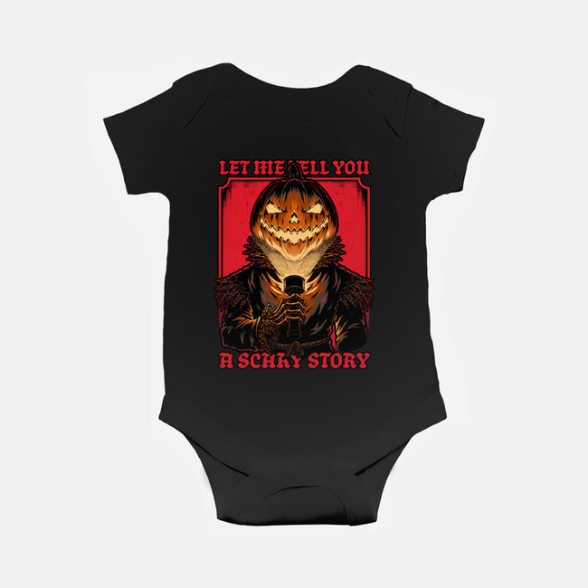 Halloween Pumpkin Scary Stories-Baby-Basic-Onesie-Studio Mootant