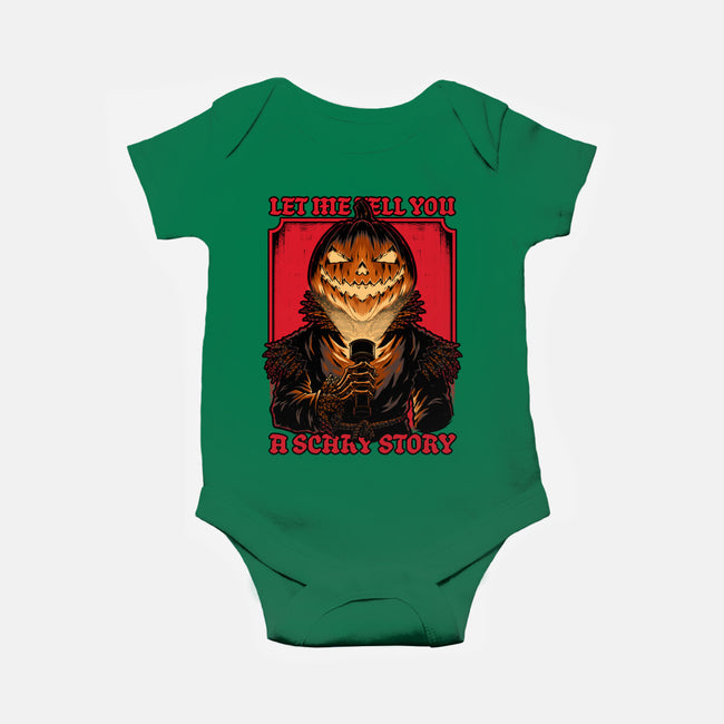 Halloween Pumpkin Scary Stories-Baby-Basic-Onesie-Studio Mootant