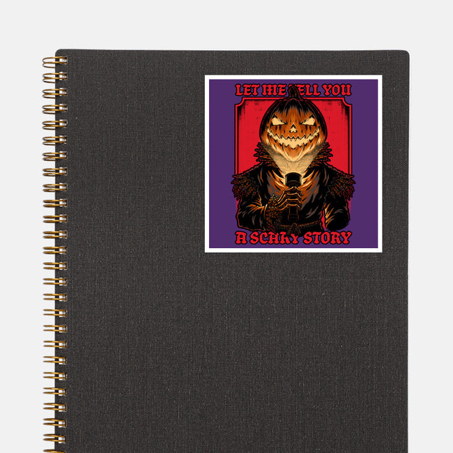 Halloween Pumpkin Scary Stories-None-Glossy-Sticker-Studio Mootant