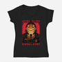 Halloween Pumpkin Scary Stories-Womens-V-Neck-Tee-Studio Mootant