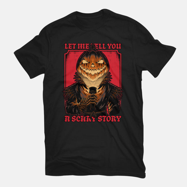 Halloween Pumpkin Scary Stories-Mens-Heavyweight-Tee-Studio Mootant