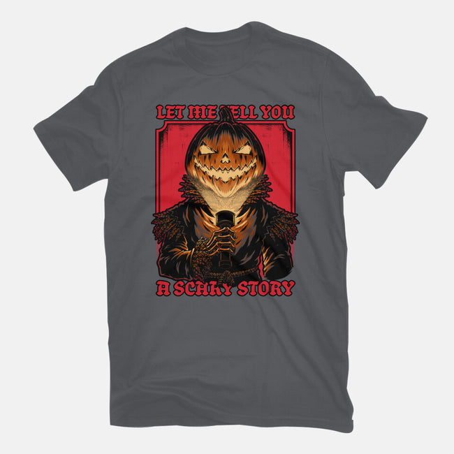 Halloween Pumpkin Scary Stories-Mens-Heavyweight-Tee-Studio Mootant