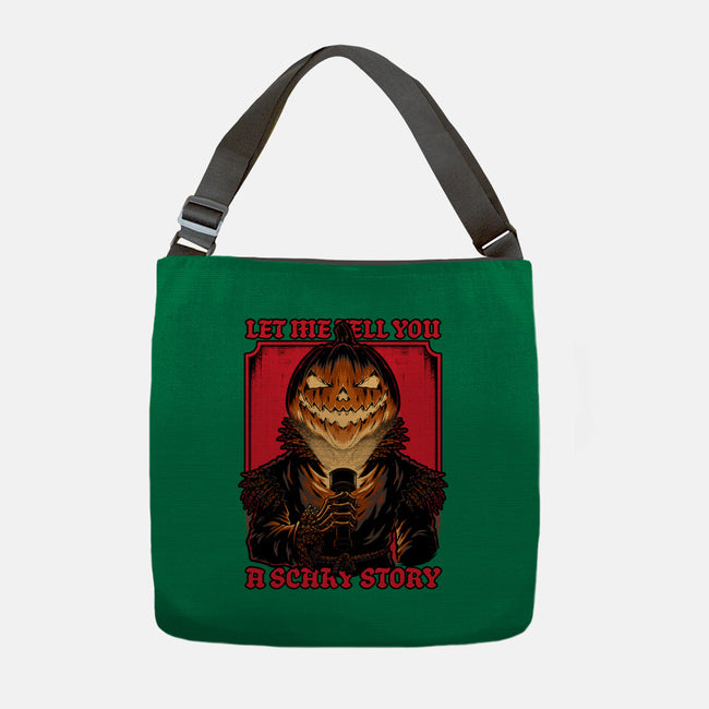 Halloween Pumpkin Scary Stories-None-Adjustable Tote-Bag-Studio Mootant