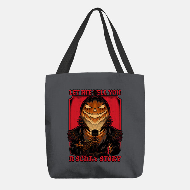 Halloween Pumpkin Scary Stories-None-Basic Tote-Bag-Studio Mootant