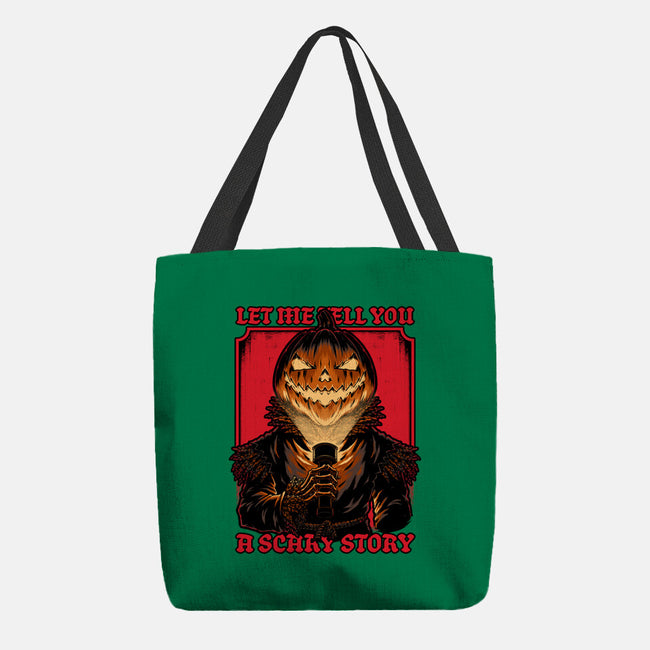 Halloween Pumpkin Scary Stories-None-Basic Tote-Bag-Studio Mootant
