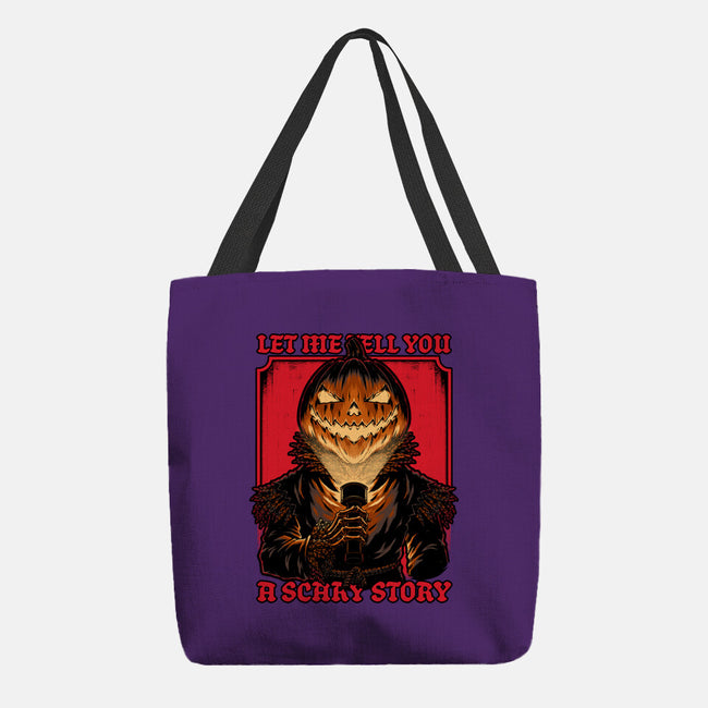 Halloween Pumpkin Scary Stories-None-Basic Tote-Bag-Studio Mootant