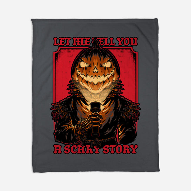 Halloween Pumpkin Scary Stories-None-Fleece-Blanket-Studio Mootant