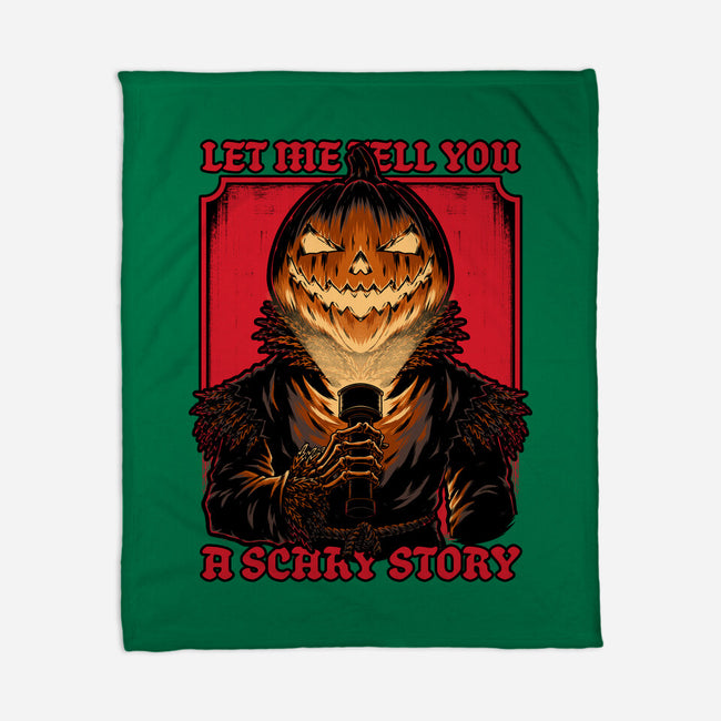 Halloween Pumpkin Scary Stories-None-Fleece-Blanket-Studio Mootant