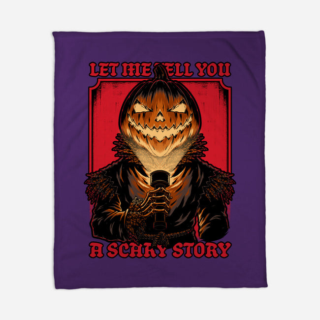 Halloween Pumpkin Scary Stories-None-Fleece-Blanket-Studio Mootant