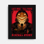 Halloween Pumpkin Scary Stories-None-Stretched-Canvas-Studio Mootant