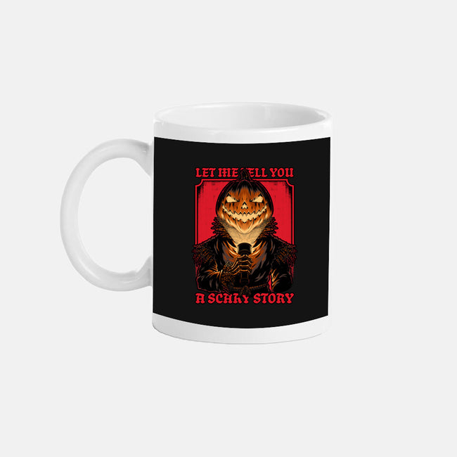 Halloween Pumpkin Scary Stories-None-Mug-Drinkware-Studio Mootant
