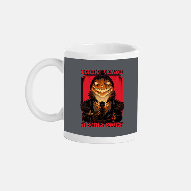 Halloween Pumpkin Scary Stories-None-Mug-Drinkware-Studio Mootant