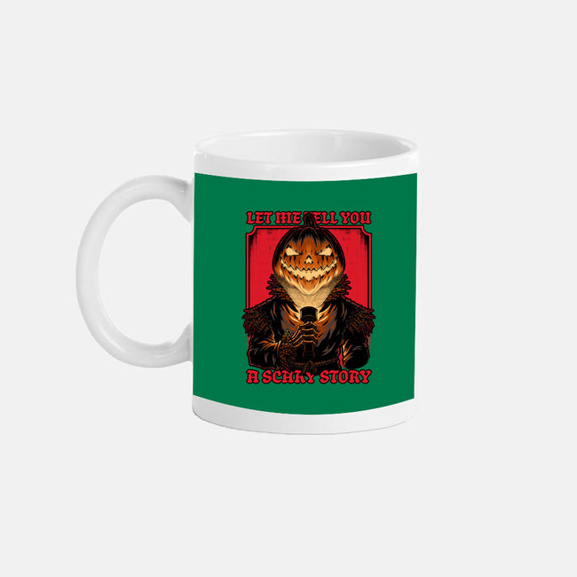Halloween Pumpkin Scary Stories-None-Mug-Drinkware-Studio Mootant
